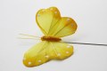 Veren vlinder 7 cm geel 206878